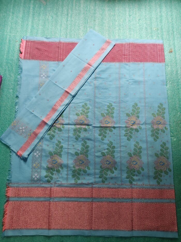Garo Dakmanda 2 piece | handmade | Sky blue colour | cash on delivery available